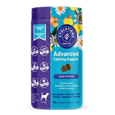 Evolutions by NaturVet Advanced Calming Mood Support Soft Chews 90 ct 797801603423