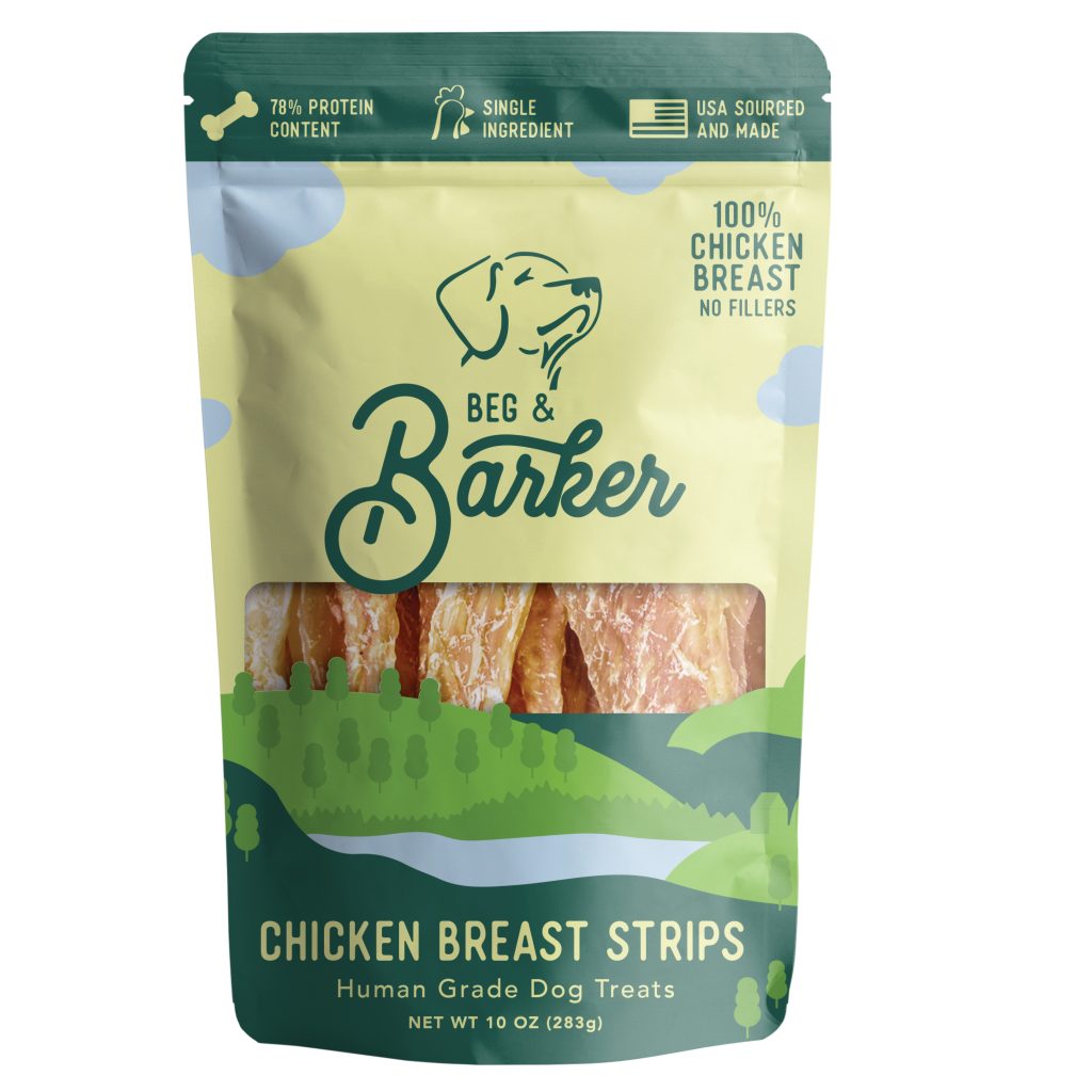 Beg & Barker Chicken Breast Strip Dog Treats 10 oz 850025546102