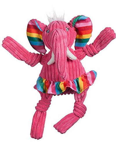 Huggle D Knot Rnbw Elephnt Lg{L - x} - Dog