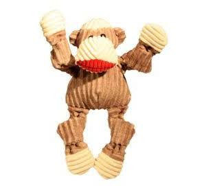 Hugglehounds Dog Knottie Sock Monkey Large!{L + x}