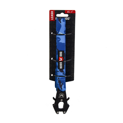 Boss Dog Tactical Dog Leash Blue Camo 6 ft 850030579317