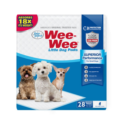 Four Paws Four Paws Wee-Wee Superior Performance Little Dog Pee Pads 28 Count