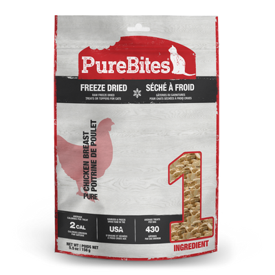 PureBites Freeze Dried Pure Cat Treats Chicken Breast 5.5 oz 878968003117