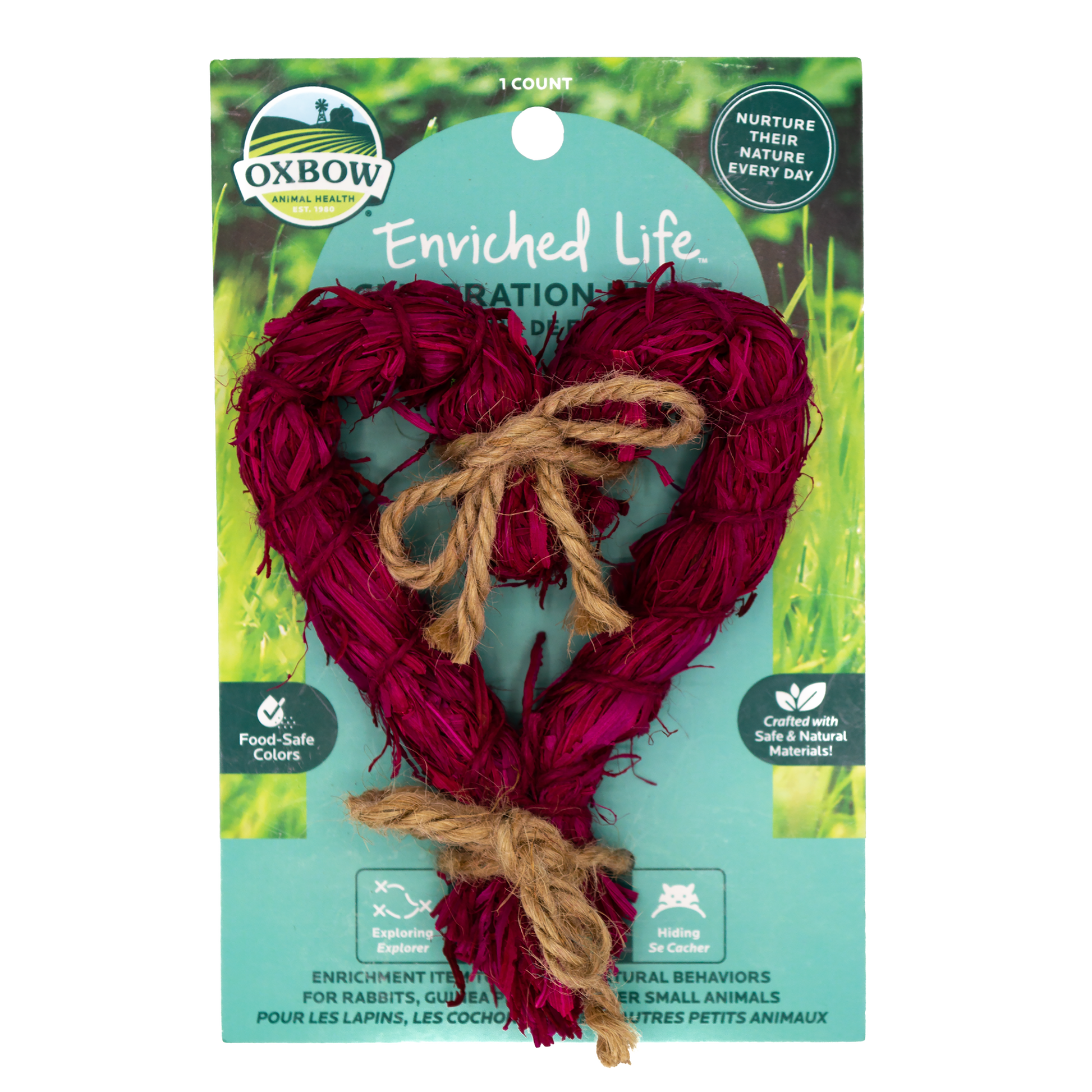 Oxbow Animal Health Enriched Life Celebration Heart Small Animal Chew Toy 744845968810