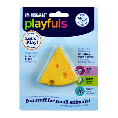 Prevue Pet Products Say Cheese Mineral Block Small Animal Toy 048081111123
