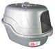 Nature's Miracle Oval Hooded Cat Litter Box Silver 018065969521