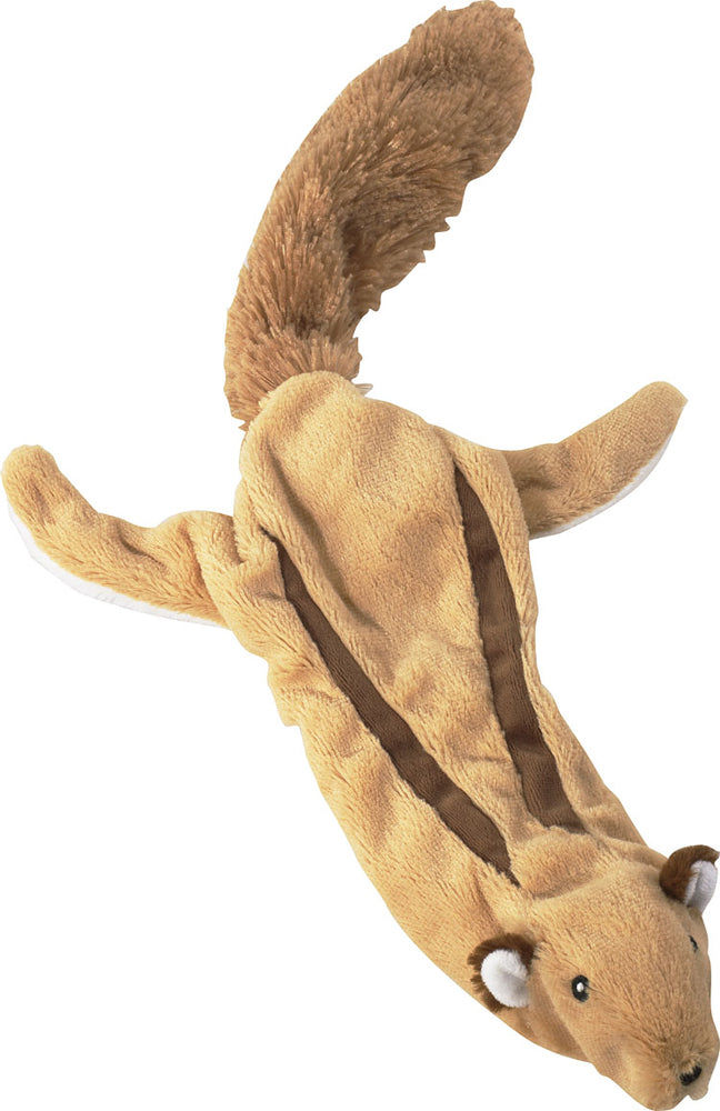 Skinneeez Forest Series Dog Toy Flying Squirrel Brown Mini 077234055748