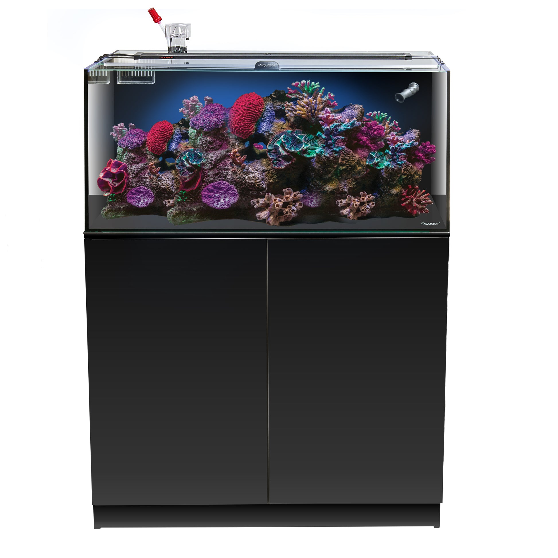Aquatop Recife ECO Aquarium Kit w/Stand Black 50 gal SD-3 810146750703
