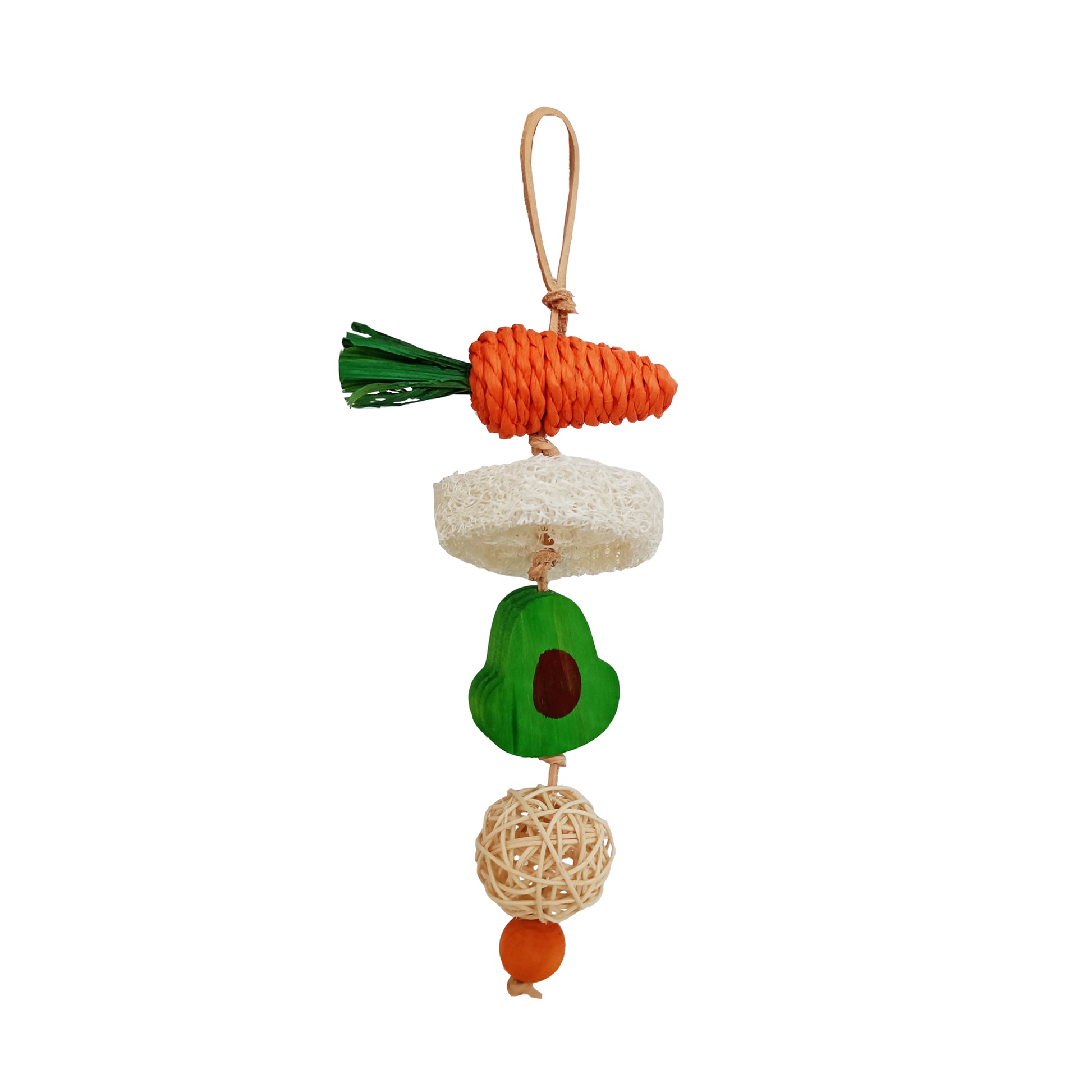 A & E Cages Nibbles Garden Kabob Small Animal Chew Toy 644472004212