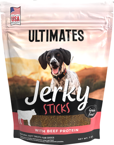 Ultimates Jerky Sticks Dog Treats Beef 7 oz 034846596281