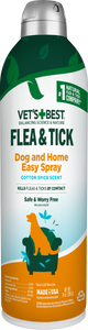 Vet's Best Flea & Tick Dog and Home Spray Cotton Spice Scent 14 oz 010279001394