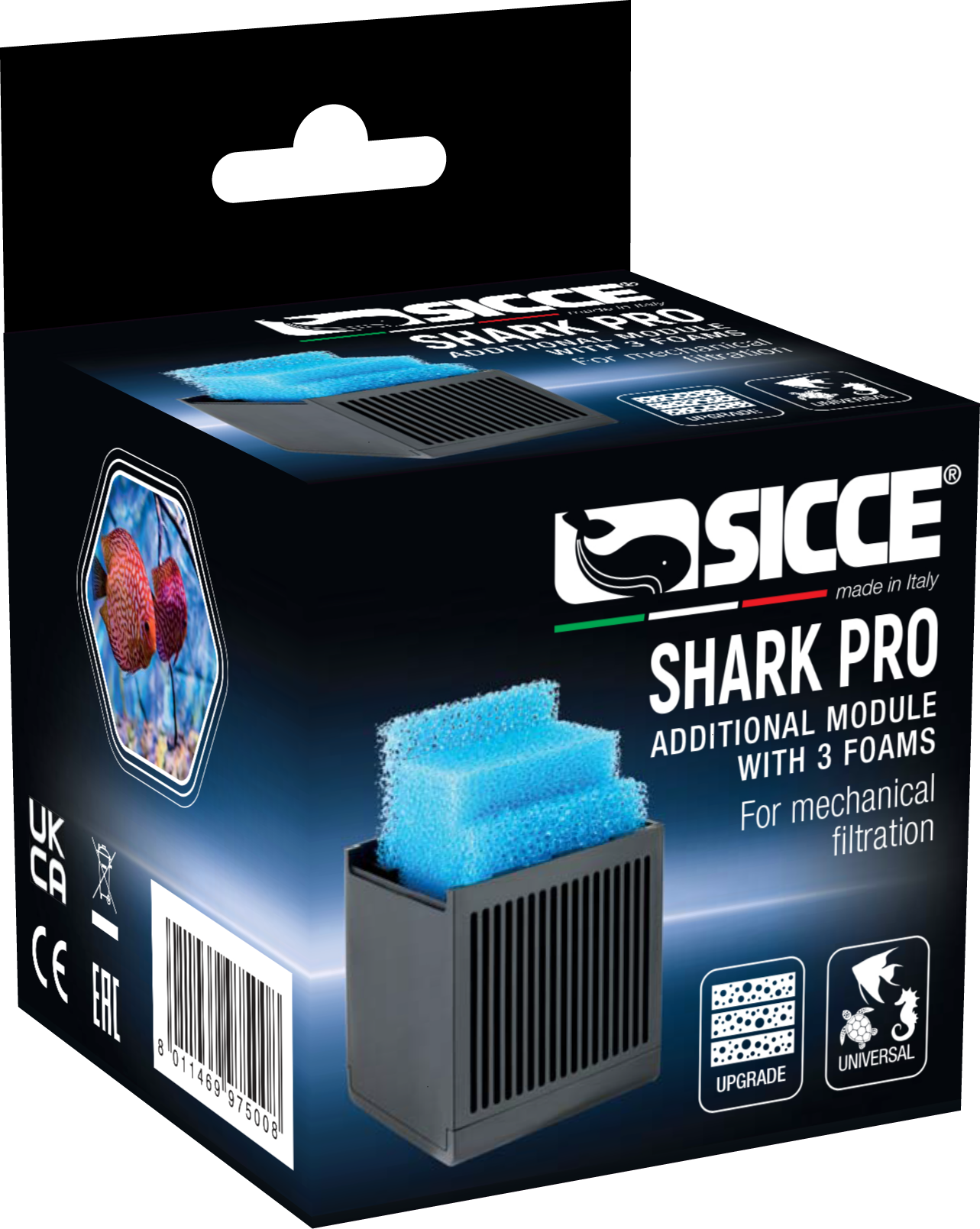 Sicce SHARK PRO Module w/Sponge 2Pc 8011469975008