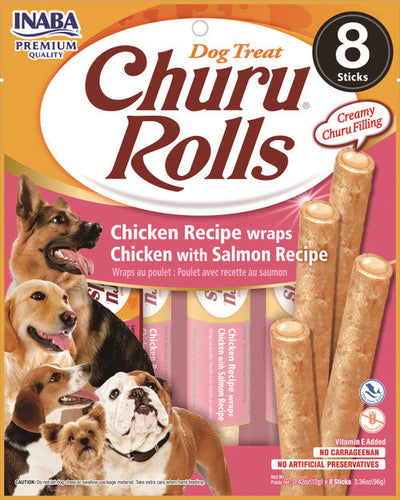 Inaba Churu Chicken Salmon Roll Dog Treat 6 / 4.2 oz