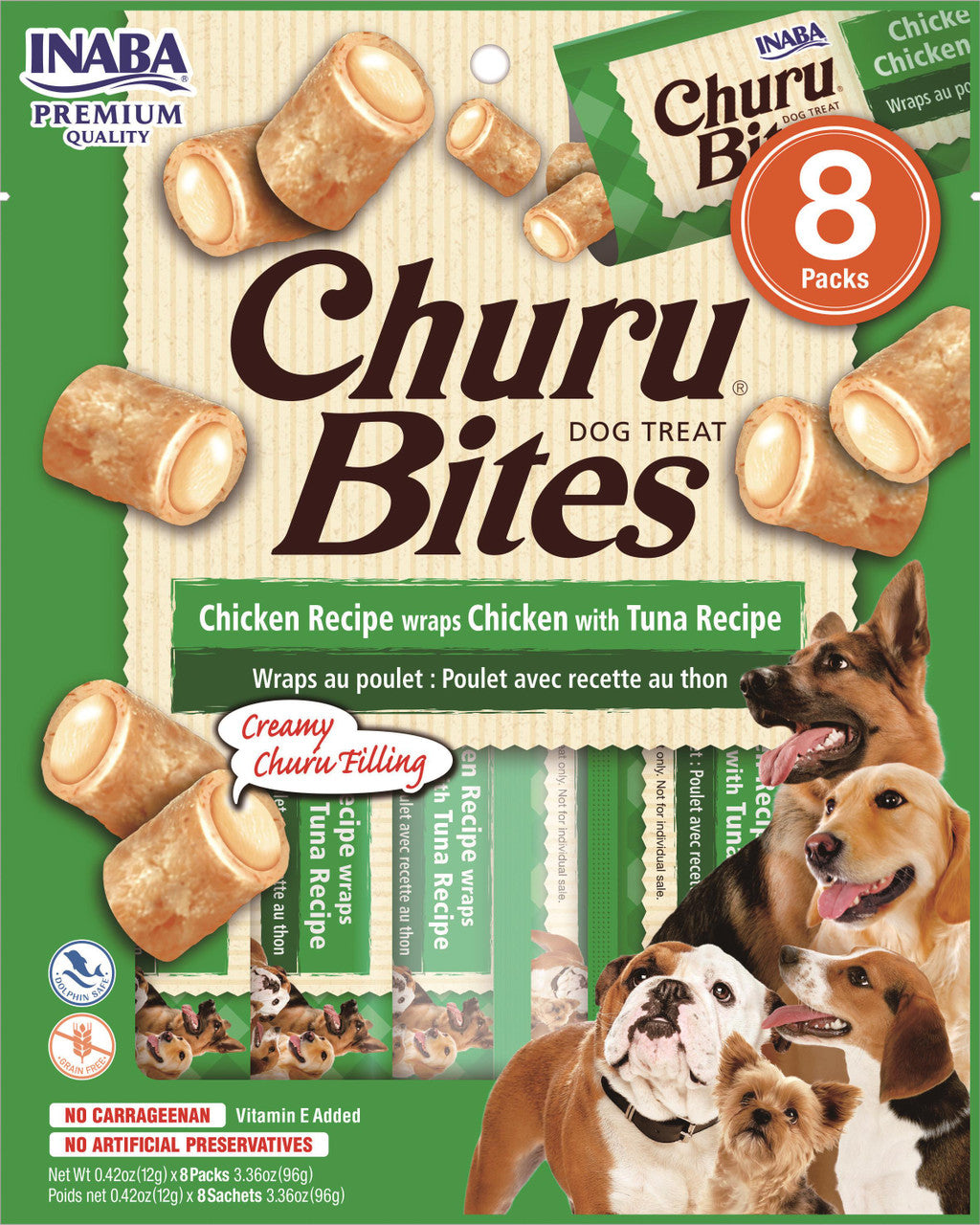 Inaba Churu Chicken Tuna Wrap Dog Treat 6 / 4.2 oz 10850006715555