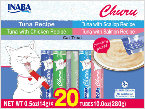 Inaba Churu Tuna Variety Bag 20 Tubes {L + 1R}859033 - Cat