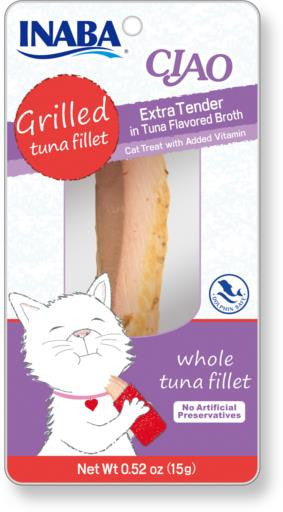 Inaba Grilled Tuna Fillet Extra Tender in Flavored Broth.52oz - Cat