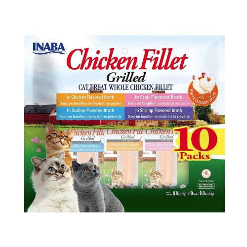 Inaba Grld chicken Fillet Vrty 10ct - Cat