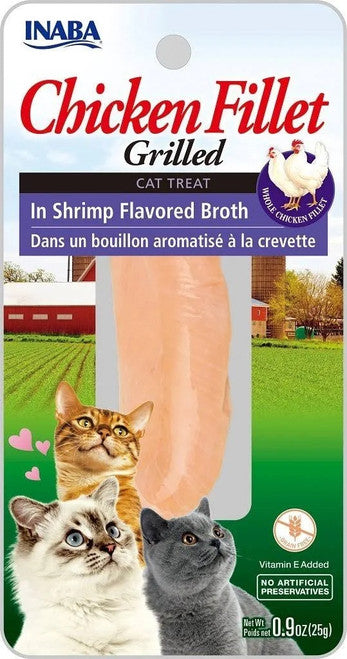 Inaba Grld chicken/shrimp Cat treat.9z