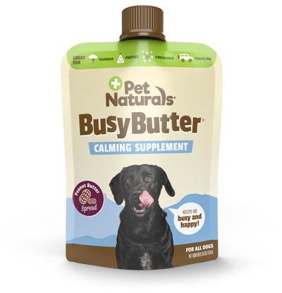Pet Naturals BusyButter Calming Dog Supplement Pouch Peanut Butter 6 oz 026664018274
