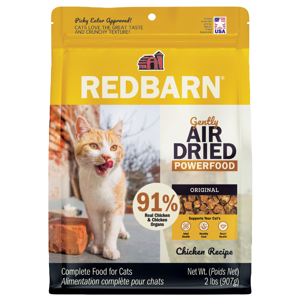 Redbarn Pet Products Gently Air Dried Powerfood Dry Cat Food Chicken 2 lb 785184120811