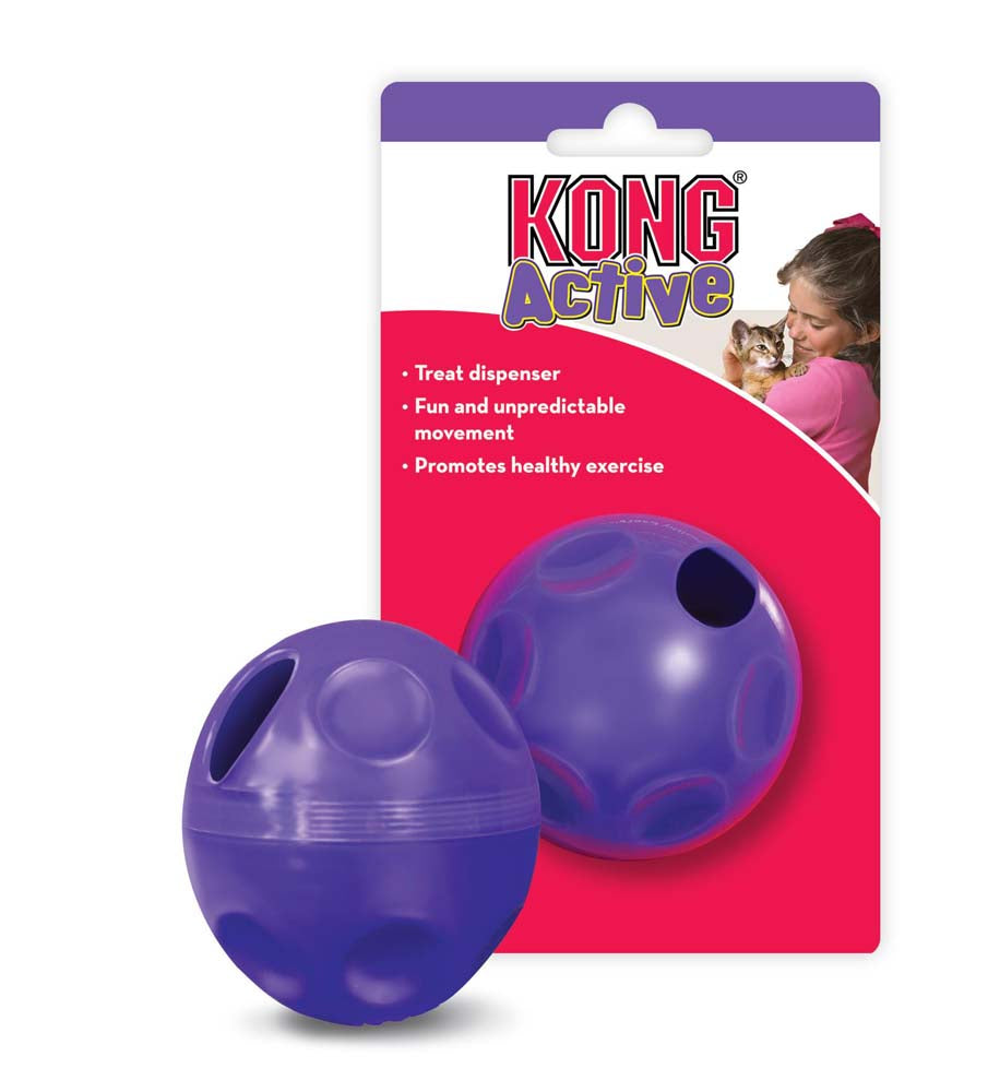 KONG Active Treat Ball Cat Toy Purple 3ea/One Size 035585277011