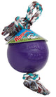 Jolly Pet Romp-n-Roll Dog Toy Durable Purple Small, 4.5 in 788169064551