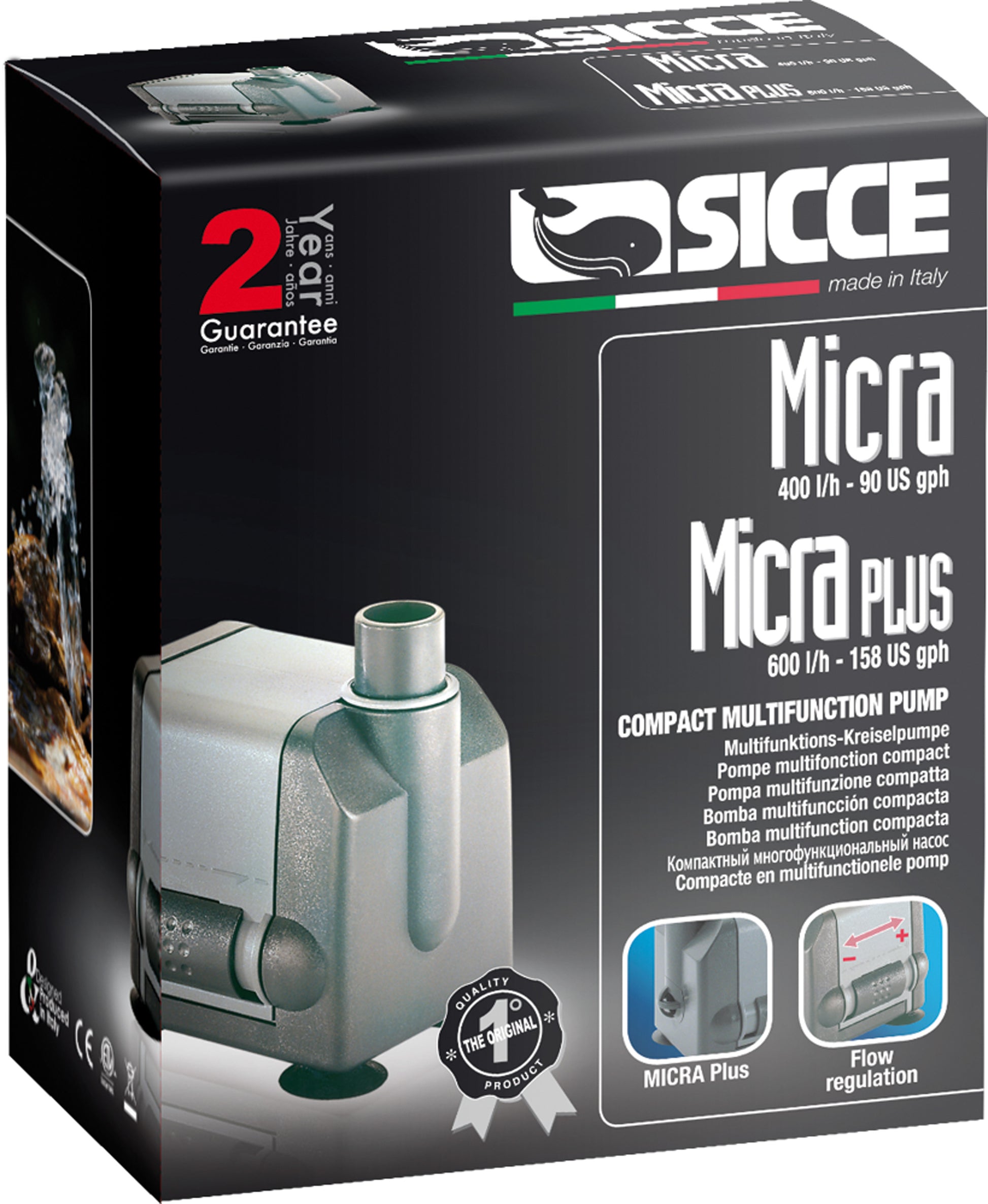 Sicce MICRAPLUS Pump - 158 GPH 8011469999653