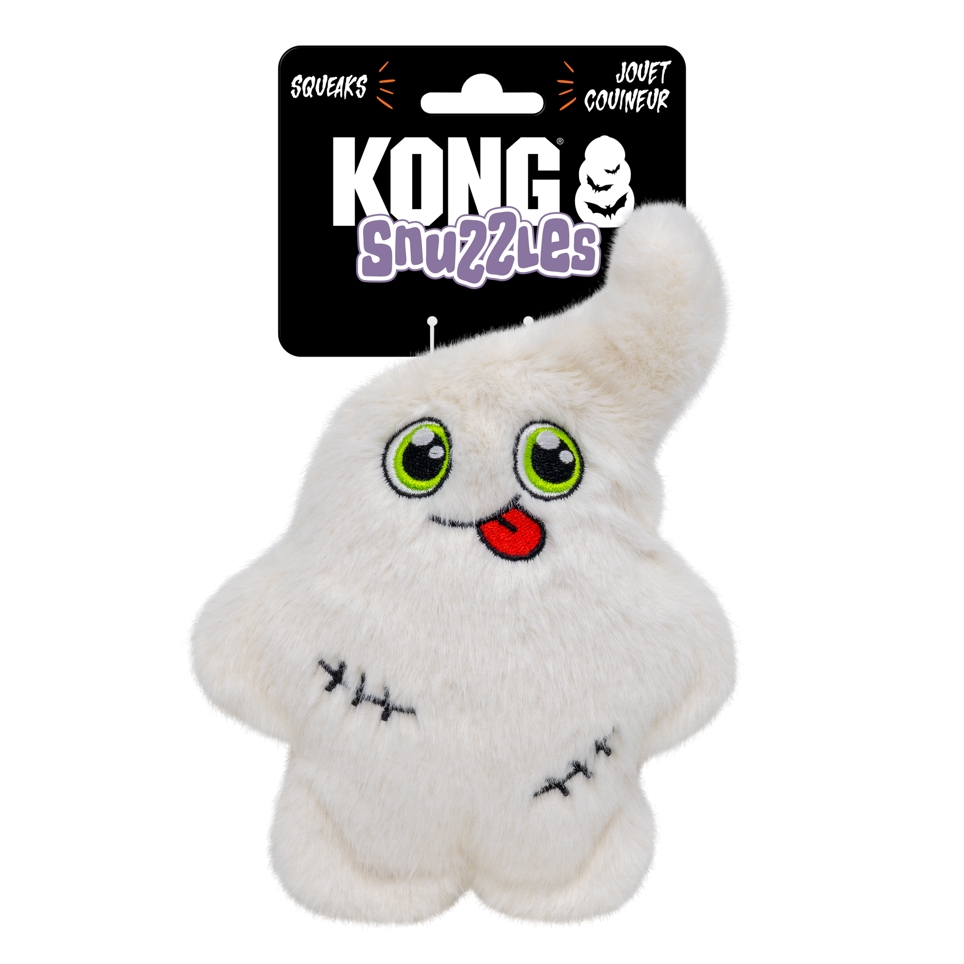 KONG Halloween Snuzzles Ghost and Pumpkin Dog Toy Assorted Color Small 035585508252
