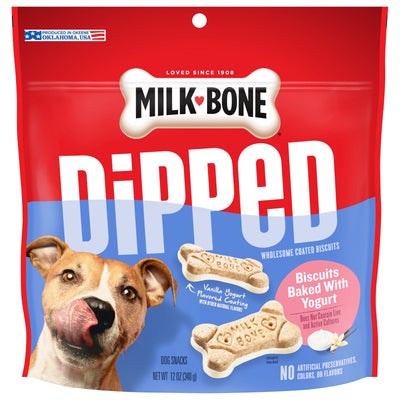 Milk-Bone Dipped Dog Treats Yogurt 12 oz 079100221608