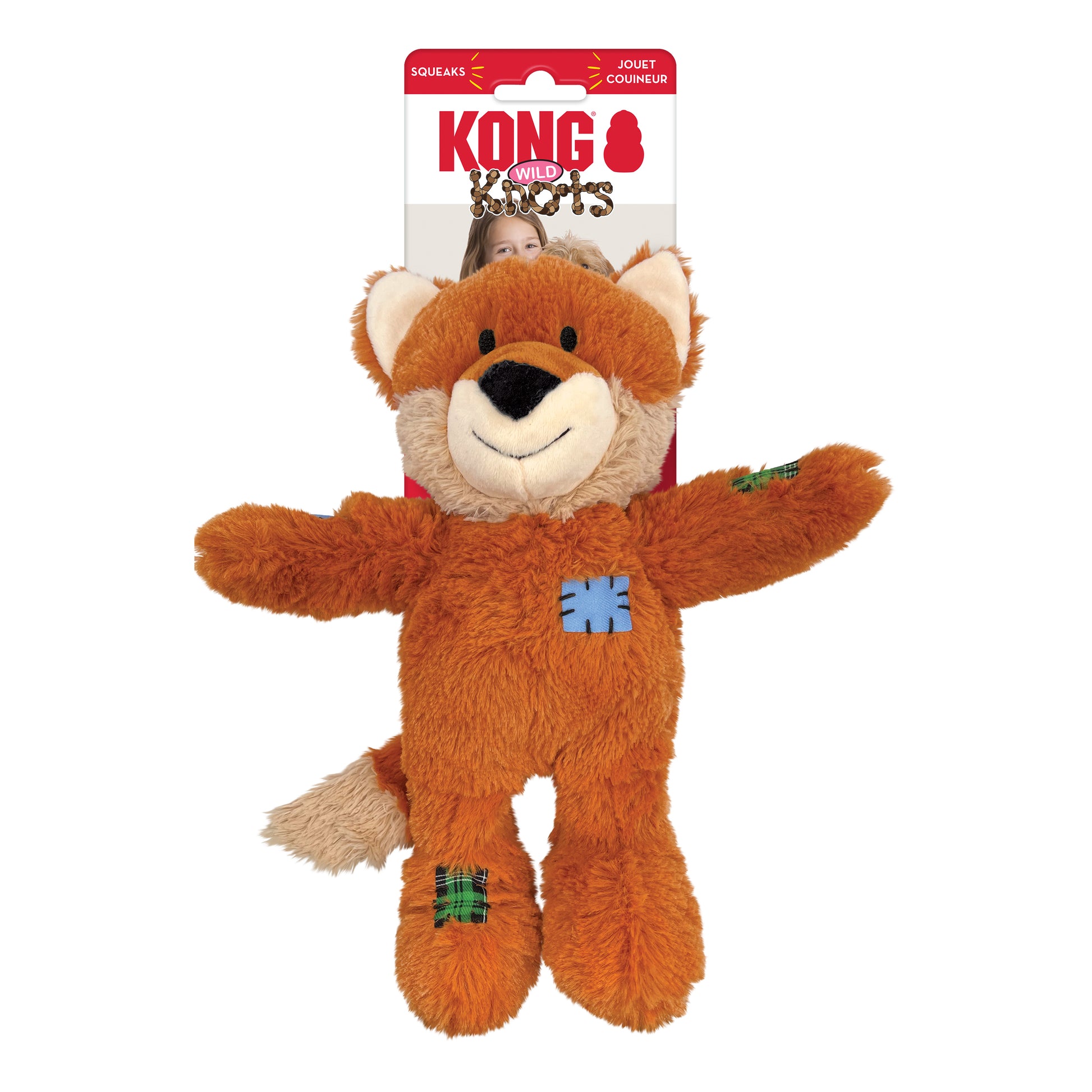 KONG Wild Knots Dog Toy Fox Medium/Large 035585509358