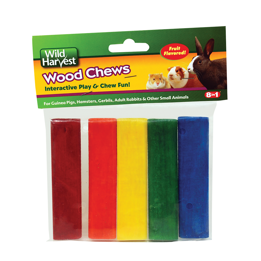 Wild Harvest Fruit Flavored Color Wood Chews for Small Animals 5 ct 026851841272