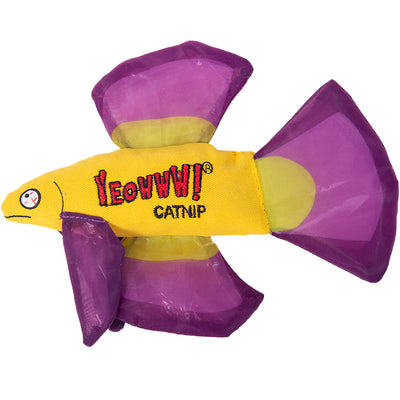 Yeowww! Mo Betta Fish Catnip Cat Toy Purple 812402001383