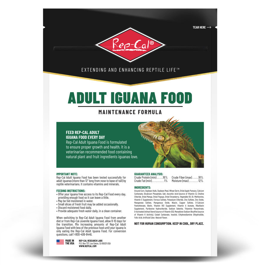 Rep-Cal Research Labs Maintenance Formula Adult Iguana Dry Food - 10oz bag