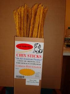 J.J. Fuds Chix Sticks Rawhide Beef/Chicken 36’ 80/CS {L - 1}545005 - Dog