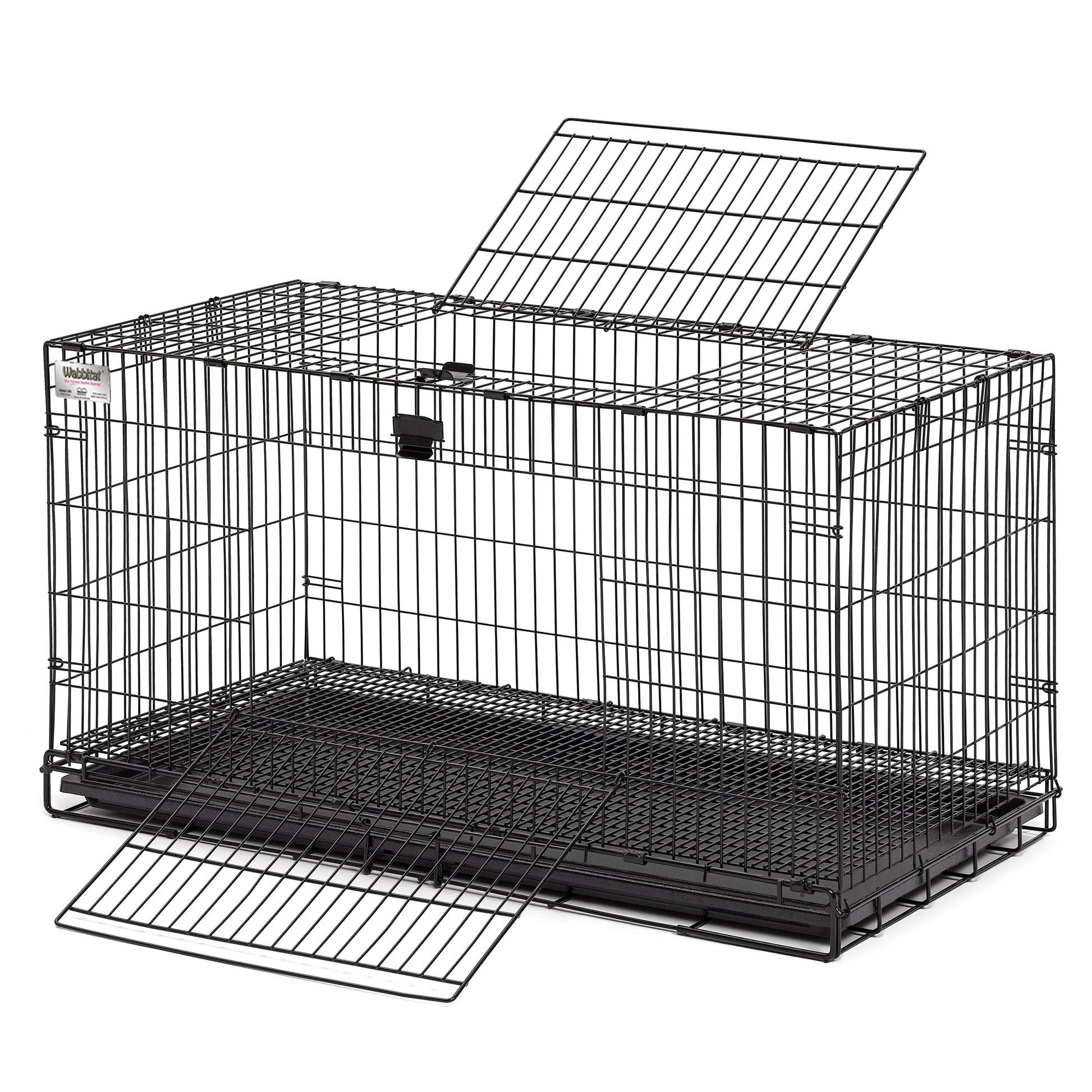 MidWest Homes for Pets Wabbitat Black 37 X 19 X 20 in 027773004714