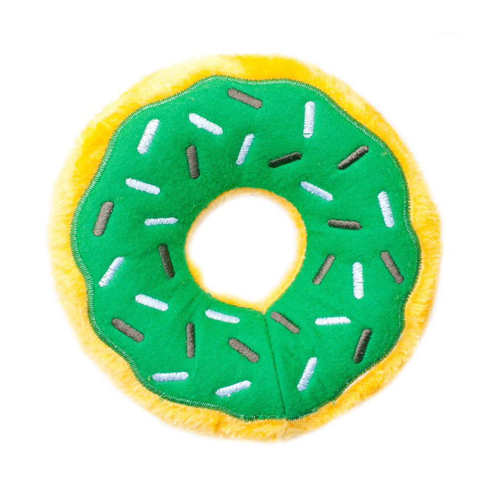 ZippyPaws Donutz Dog Toy Mint Chip Medium 818786016555
