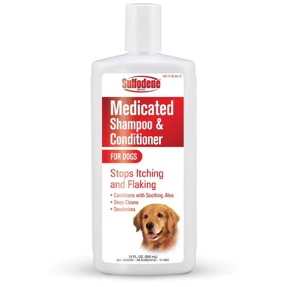 Sulfodene Medicated Shampoo & Conditioner for Dogs 12 oz 039079007108