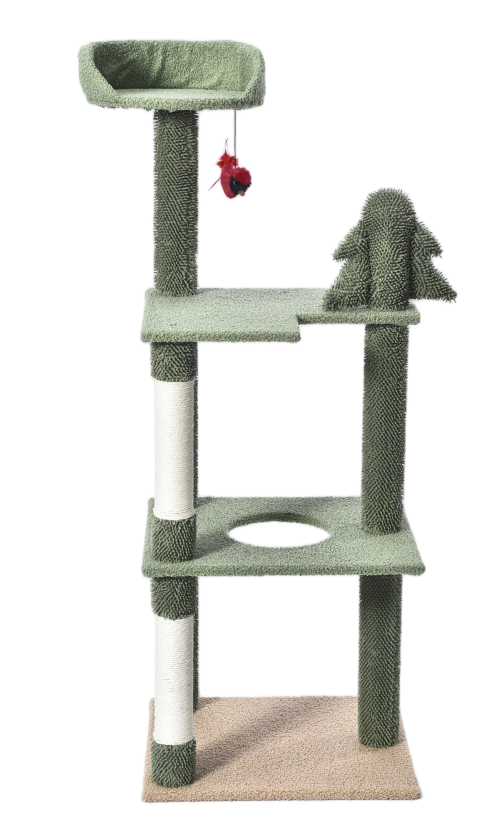 Max & Marlow 3 Level Cat Pine Tree 51 in 810162076689