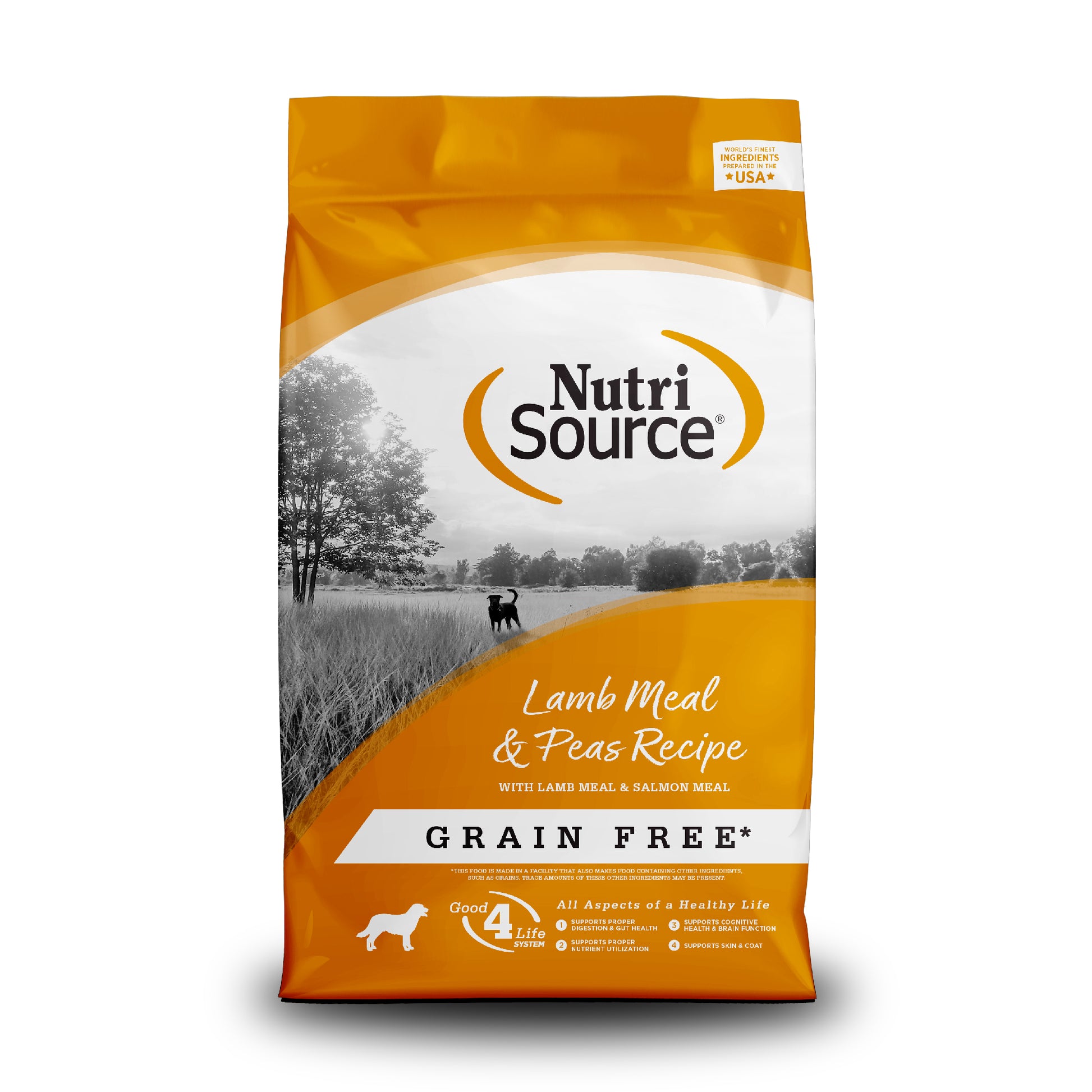 NutriSource Grain Free Dry Dog Food Lamb Meal & Peas 26 lb 073893291107