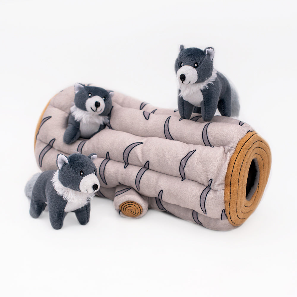 ZippyPaws Zippy Burrow Dog Toy Artic Wolf X-Large 810032680145