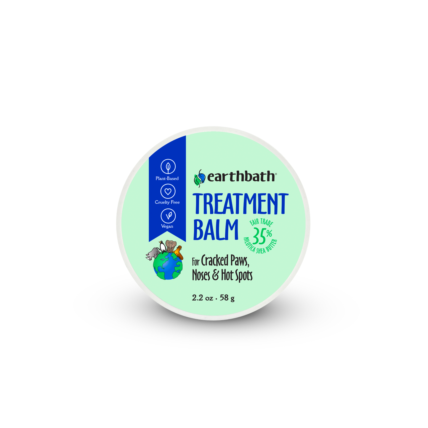Earthbath Treatment Balm for Cracked Paws, Noses and Hot Spots 6ea/2.2 oz 602644028107
