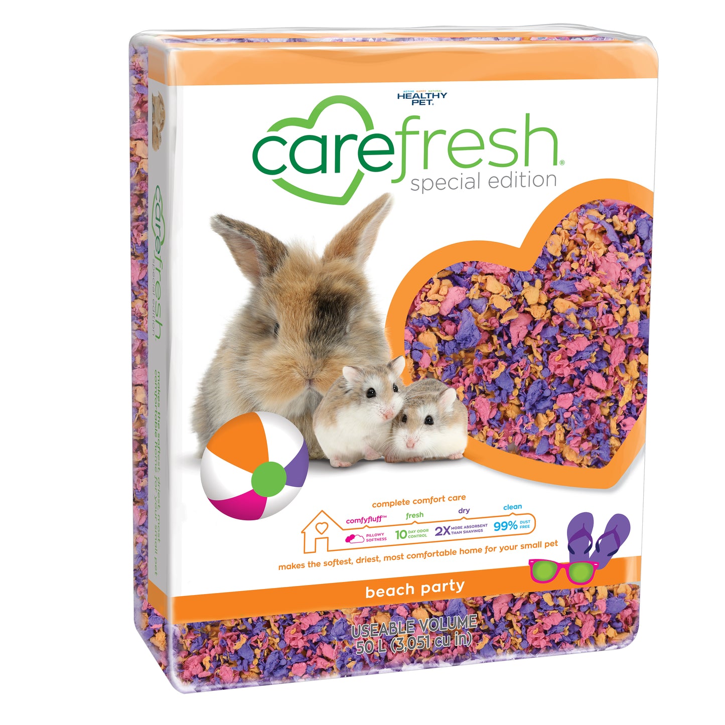 CareFRESH Special Edition Small Animal Bedding Beach Party 50 l 066380007855