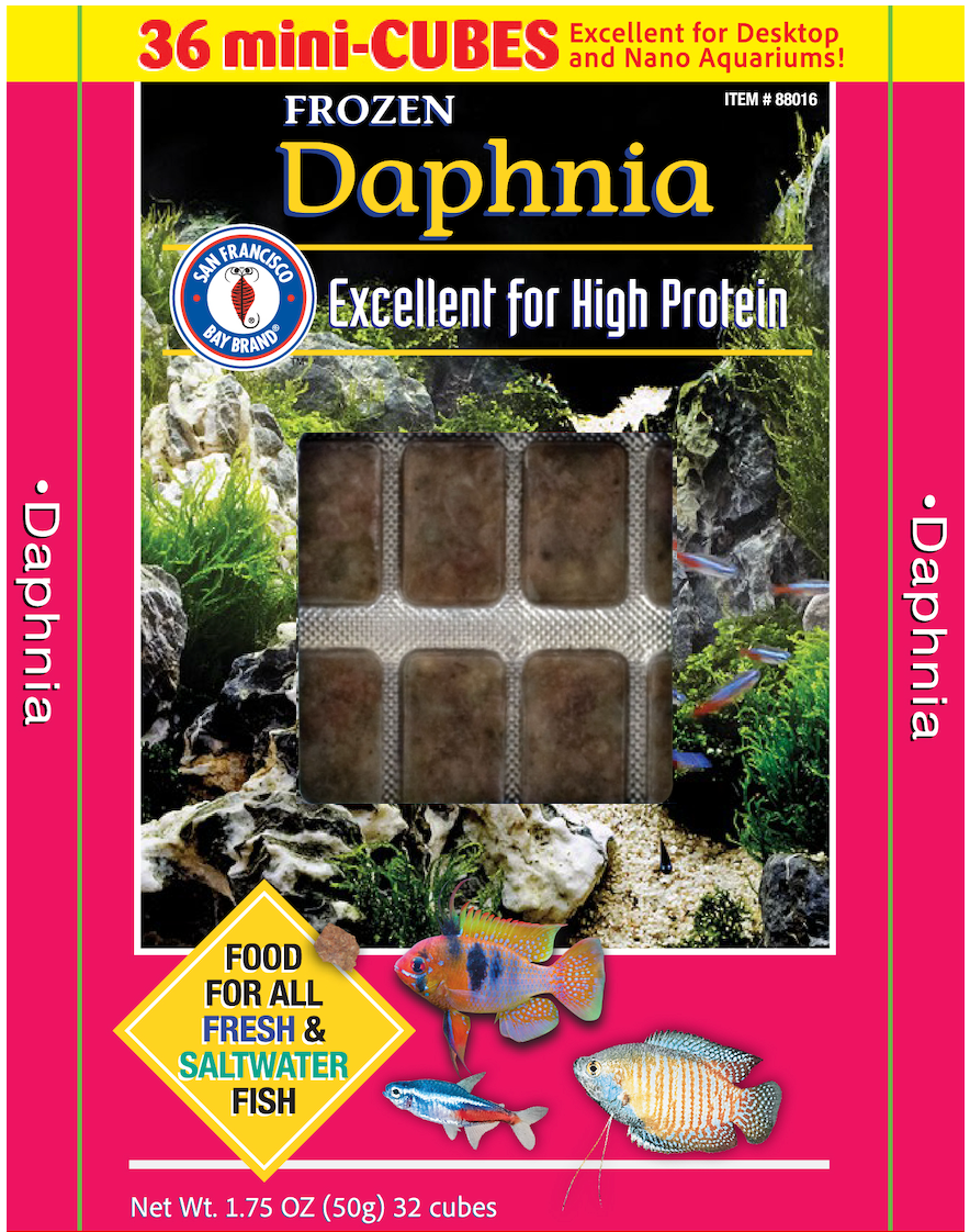 San Francisco Bay Brand Frozen Daphnia Fish Food 1.75 oz SD-5 000945880163