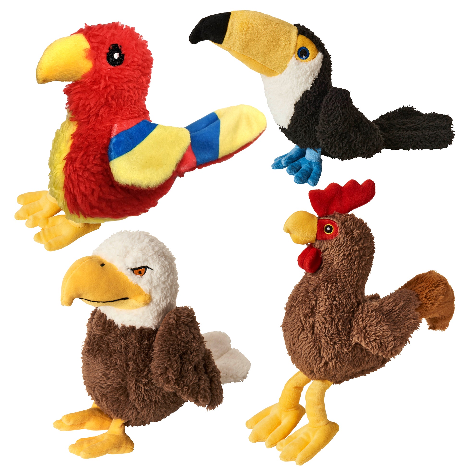 Spot Love The Earth Dog Toy Birds Assorted Color 8 in 077234547090