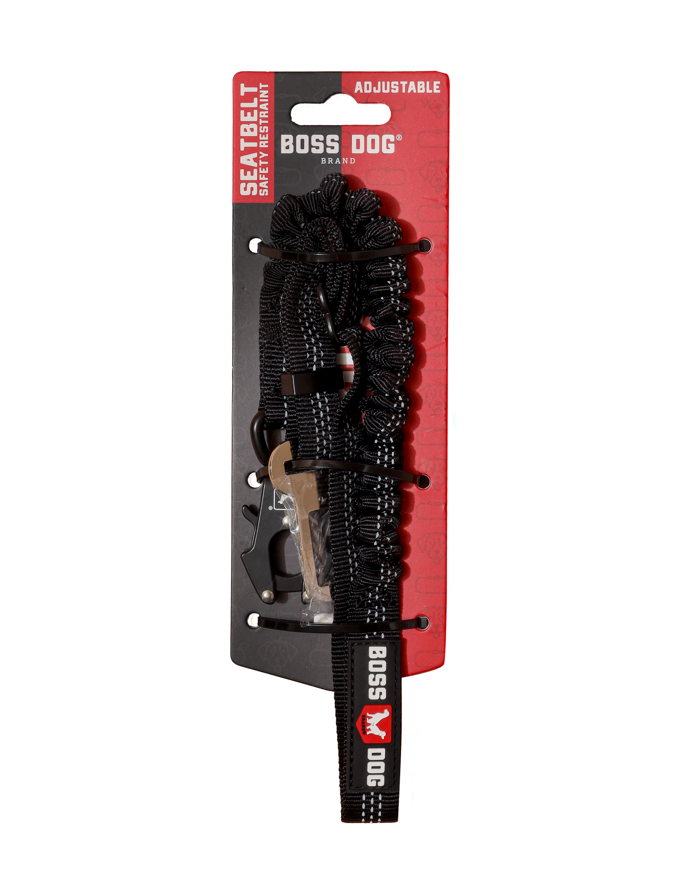 Boss Dog Tactical Seatbelt w/Bungee Black 25-32 in 860012004904