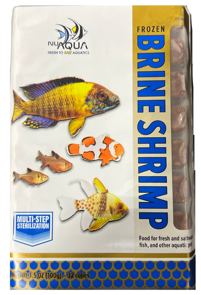 San Francisco Bay Brand Nu Aqua Brine Shrimp Frozen Fish Food 3.5 oz SD-5 000945401009