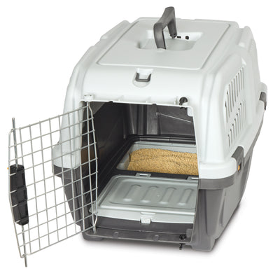 MidWest Homes for Pets Skudo Travel Cat Carrier Grey 24 in 027773027454