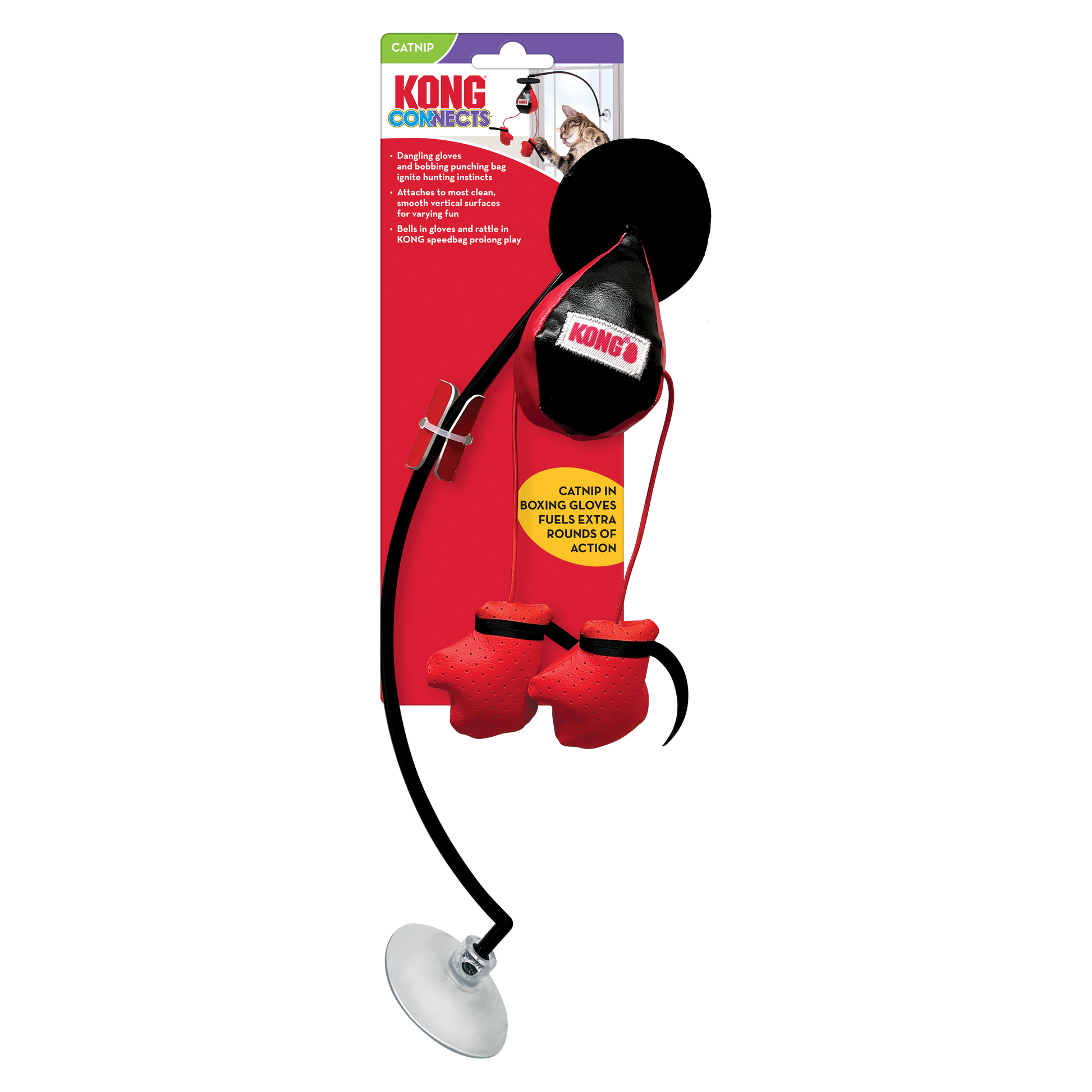 KONG Connects Window Boxing Cat Toy 035585524115