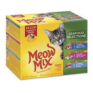 JM Smuckers Delmonte Mew Mix Tender Favorites Seafood Variety Pack 2-24/2.75oz. Cans {L-1} C= 799600 079100455126