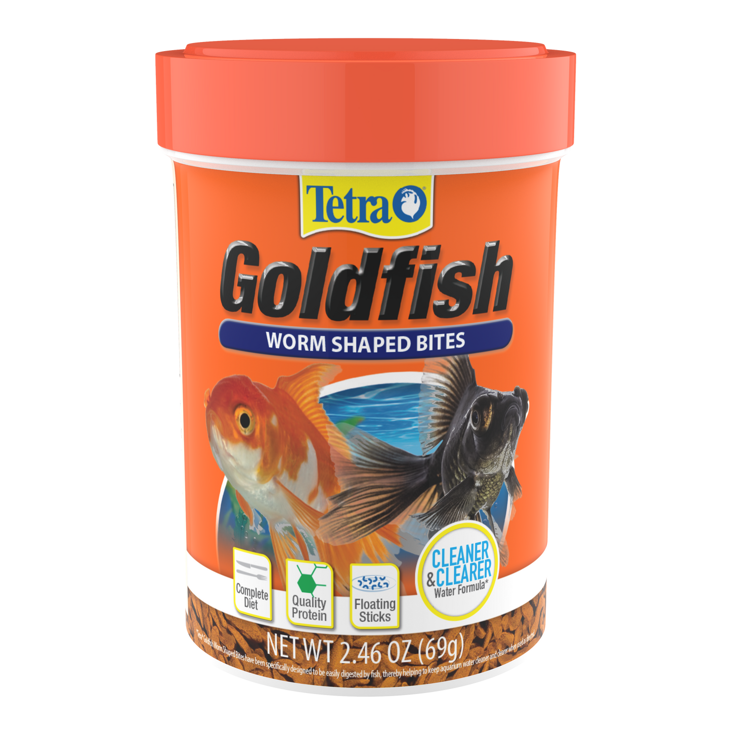 Tetra Goldfish Worm Shaped Bites 2.46 oz 046798785873
